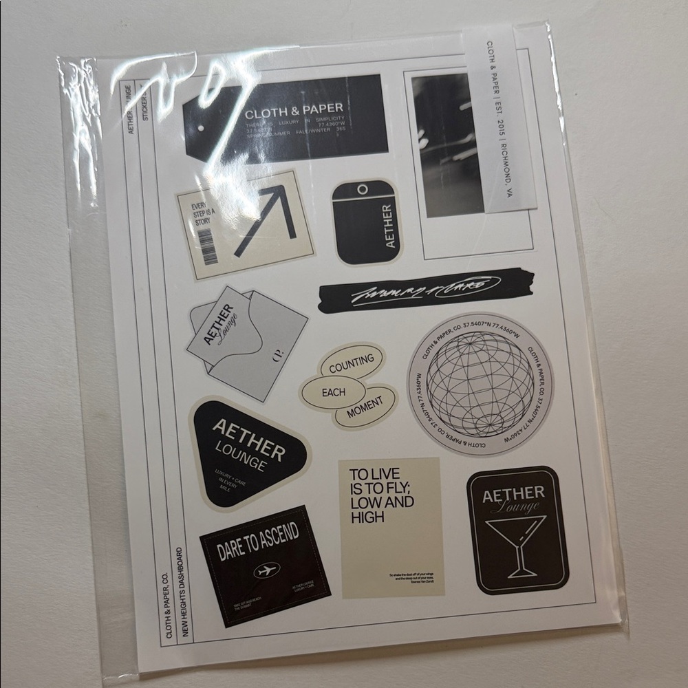 Aether Lounge Sticker Set